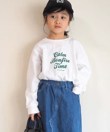 CIAOPANIC TYPY | 【KIDS】【ZOZOTOWN限定】テールヘムラインビッグチュニックプリントTee/Calm(Tシャツ/カットソー)