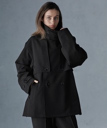 SERACE | 【SERACE】Oversize drape stand neck short trench coat / オーバーサイズドレープスタンドネックショートトレンチコート(トレンチコート)