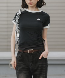 adidas | adidas/アディダス レディース トレフォイルロゴ ダブルレイヤー カリ 半袖Tシャツ 2026年春夏(Tシャツ/カットソー)
