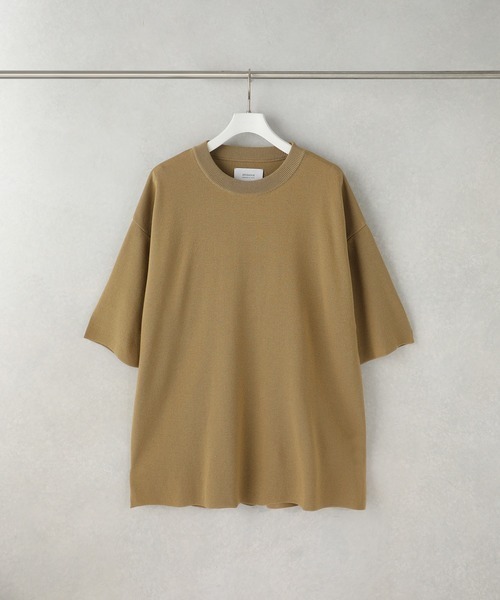STUDIOUS(ステュディオス)の「【STUDIOUS】ウォッシャブルミラノリブサマーニットTシャツ【ZOZO限定アイテム】(ニット/セーター・メンズ・ホワイト/ブラック/ベージュ/グレー/ブルー/オレンジ/サックスブルー/ホワイト×ブラック/ネイビー/レンガ・1/2/3)」の18枚目の写真