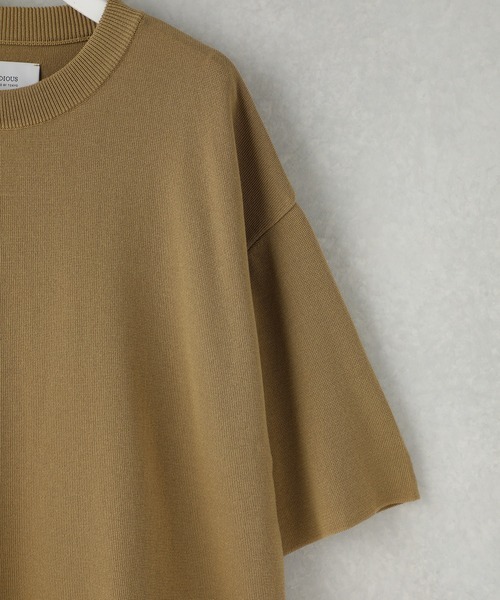 STUDIOUS(ステュディオス)の「【STUDIOUS】ウォッシャブルミラノリブサマーニットTシャツ【ZOZO限定アイテム】(ニット/セーター・メンズ・ホワイト/ブラック/ベージュ/グレー/ブルー/オレンジ/サックスブルー/ホワイト×ブラック/ネイビー/レンガ・1/2/3)」の21枚目の写真