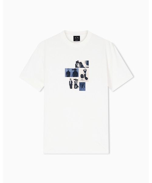 ARMANI EXCHANGE(アルマーニエクスチェンジ)の「【A|X アルマーニ エクスチェンジ】アーカイブプリント 半袖クルーネックTシャツ/REGULAR(Tシャツ/カットソー・メンズ・オフホワイト・LARGE/MEDIUM/SMALL/X-LARGE/X-SMALL/XX-LARGE)」の6枚目の写真