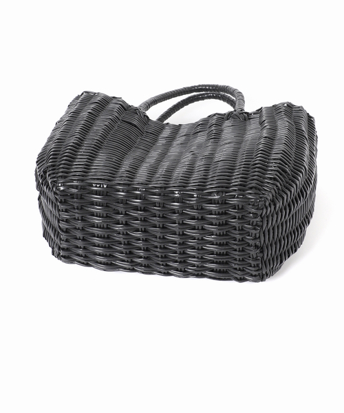 Le Voyage en Panier(ルヴォヤージュアンパニエ)の「【Le voyage en panier/ルヴォヤージュアンパニエ 】PVC Bag:かごバッグ(かごバッグ・レディース・ブラック/ブラウン・FREE)」の11枚目の写真
