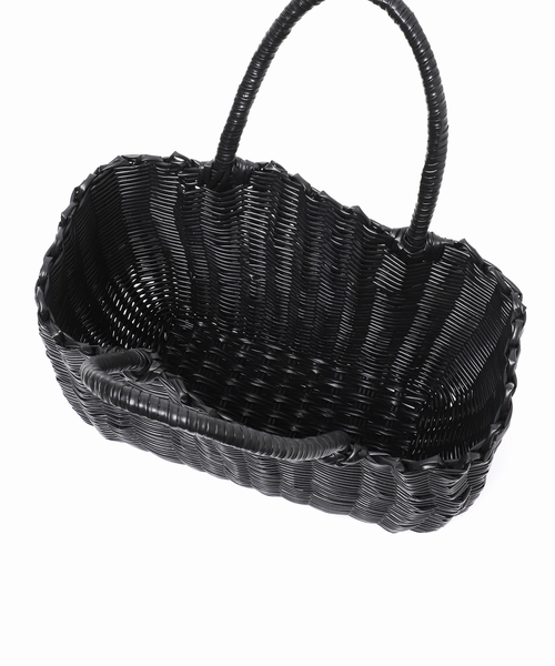 Le Voyage en Panier(ルヴォヤージュアンパニエ)の「【Le voyage en panier/ルヴォヤージュアンパニエ 】PVC Bag:かごバッグ(かごバッグ・レディース・ブラック/ブラウン・FREE)」の12枚目の写真