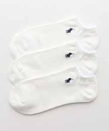 POLO RALPH LAUREN | ≪WEB限定≫【3足セット】POLO RALPH LAUREN オーガニックコットン混 カノコ ワンポイント スニーカーソックス 92022800(ソックス/靴下)