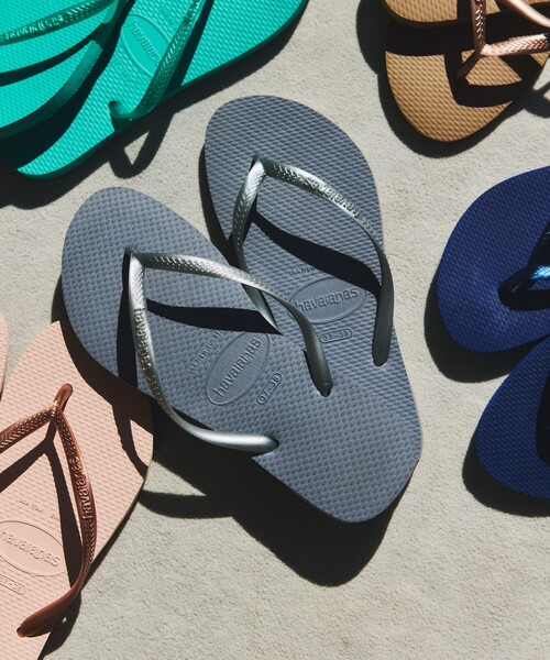 havaianas(ハワイアナス)の「havaianas/ハワイアナス SLIM サンダル ラバービーチサンダル(サンダル・レディース・ブラック/シルバー/ホワイト/ピンク/ゴールド/ベージュ/ネイビー・22cm/23.0cm/24.0cm)」の13枚目の写真