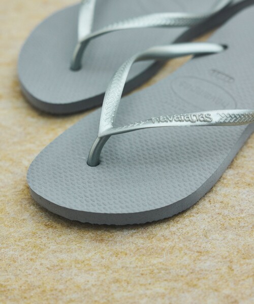 havaianas(ハワイアナス)の「havaianas/ハワイアナス SLIM サンダル ラバービーチサンダル(サンダル・レディース・ブラック/シルバー/ホワイト/ピンク/ゴールド/ベージュ/ネイビー・22cm/23.0cm/24.0cm)」の22枚目の写真