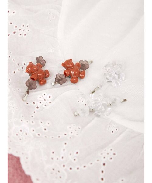 merry jenny(メリージェニー)の「acrylic bear hair pin(ヘアピン・レディース・クリア/ブラウン/ブラック・FREE)」の16枚目の写真