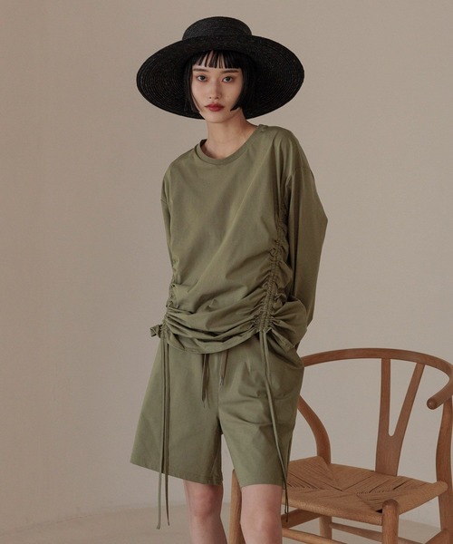 LOWRYS FARM(ローリーズファーム)の「オーシャンパシフィック/ラッシュFドロスト 292204(ラッシュガード・レディース・ブラック/グリーン・FREE)」の7枚目の写真