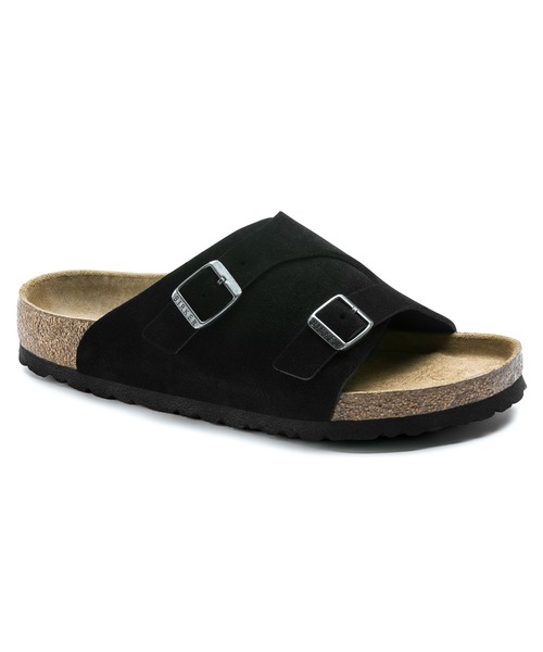 BIRKENSTOCK(ビルケンシュトック)の「Zurich Suede Soft Footbed 【レギュラー幅】 ユニセックス(サンダル・メンズ・ベージュ/モカ/ブラック/キャメル・42/40/41/43/39/44)」の2枚目の写真