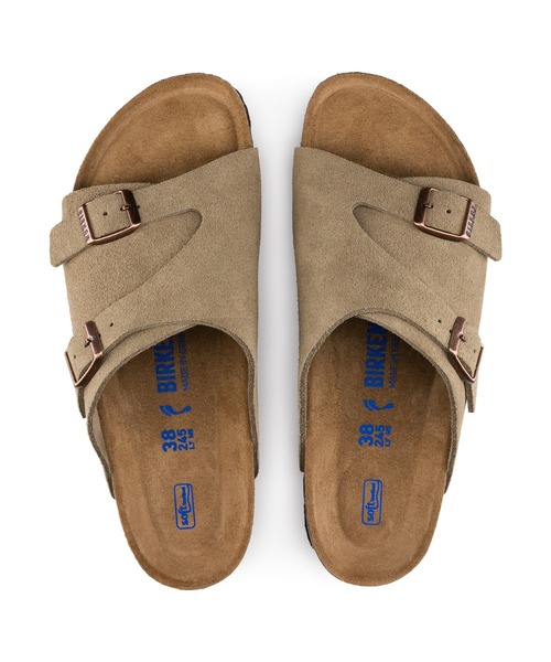 BIRKENSTOCK(ビルケンシュトック)の「Zurich Suede Soft Footbed 【レギュラー幅】 ユニセックス(サンダル・メンズ・ベージュ/モカ/ブラック/キャメル・42/40/41/43/39/44)」の16枚目の写真