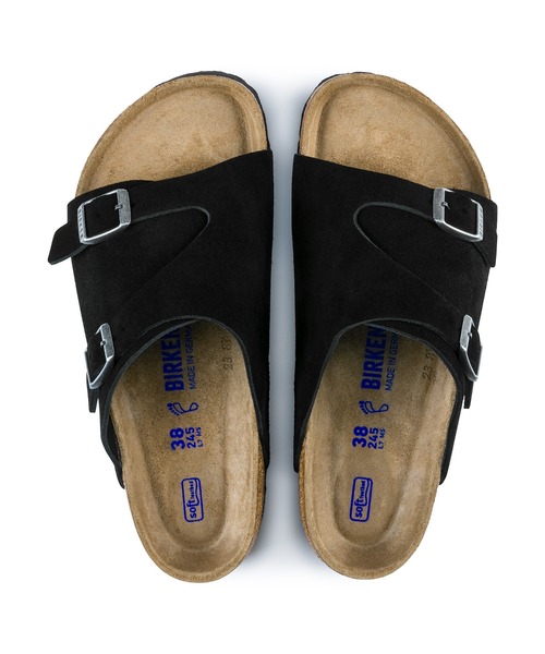 BIRKENSTOCK(ビルケンシュトック)の「Zurich Suede Soft Footbed 【レギュラー幅】 ユニセックス(サンダル・メンズ・ベージュ/モカ/ブラック/キャメル・42/40/41/43/39/44)」の8枚目の写真