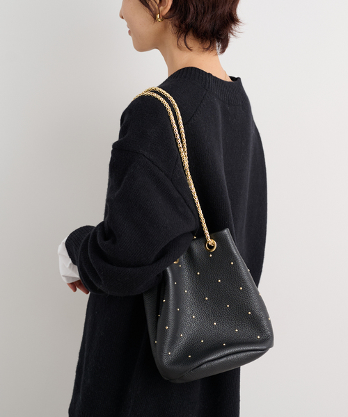MARLON FIRENZE(マーロンフィレンツェ)の「【MARLON FIRENZE/マルロン】スタッズチェーンBAG:バッグ(クラッチバッグ・レディース・ブラック/ブラウン系その他/ブルー・FREE)」の10枚目の写真