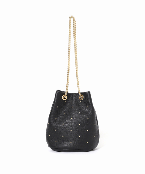 MARLON FIRENZE(マーロンフィレンツェ)の「【MARLON FIRENZE/マルロン】スタッズチェーンBAG:バッグ(クラッチバッグ・レディース・ブラック/ブラウン系その他/ブルー・FREE)」の5枚目の写真