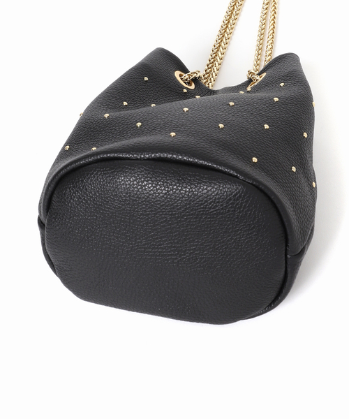 MARLON FIRENZE(マーロンフィレンツェ)の「【MARLON FIRENZE/マルロン】スタッズチェーンBAG:バッグ(クラッチバッグ・レディース・ブラック/ブラウン系その他/ブルー・FREE)」の8枚目の写真
