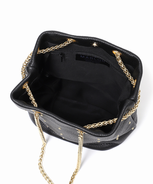 MARLON FIRENZE(マーロンフィレンツェ)の「【MARLON FIRENZE/マルロン】スタッズチェーンBAG:バッグ(クラッチバッグ・レディース・ブラック/ブラウン系その他/ブルー・FREE)」の14枚目の写真
