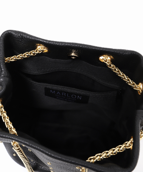 MARLON FIRENZE(マーロンフィレンツェ)の「【MARLON FIRENZE/マルロン】スタッズチェーンBAG:バッグ(クラッチバッグ・レディース・ブラック/ブラウン系その他/ブルー・FREE)」の7枚目の写真