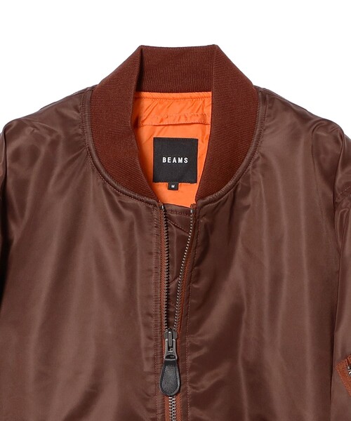 BEAMS(ビームス)の「リラックスフィット THERMOLITE(R) MA-1 (撥水)(MA-1・メンズ・ブラック/オリーブ/ライトグレー/ネイビー/ブラウン・SMALL/MEDIUM/LARGE/X-LARGE)」の8枚目の写真