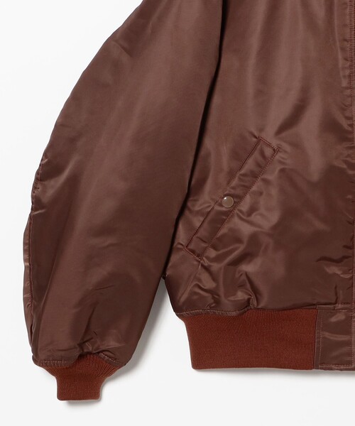 BEAMS(ビームス)の「リラックスフィット THERMOLITE(R) MA-1 (撥水)(MA-1・メンズ・ブラック/オリーブ/ライトグレー/ネイビー/ブラウン・SMALL/MEDIUM/LARGE/X-LARGE)」の9枚目の写真