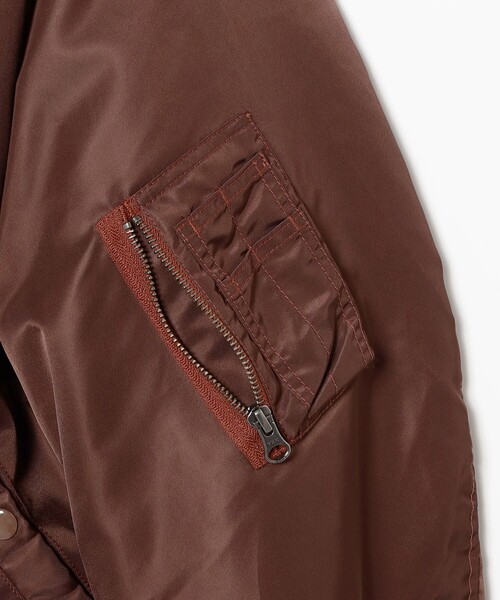 BEAMS(ビームス)の「リラックスフィット THERMOLITE(R) MA-1 (撥水)(MA-1・メンズ・ブラック/オリーブ/ライトグレー/ネイビー/ブラウン・SMALL/MEDIUM/LARGE/X-LARGE)」の10枚目の写真