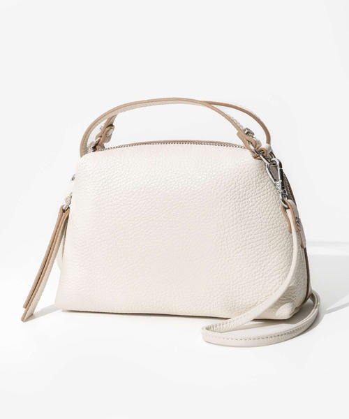 GIANNI CHIARINI(ジャンニ キアリーニ)の「GIANNI CHIARINI ALIFA ジャンニ キアリーニ ハンドバッグ アリファ S(ハンドバッグ・レディース・ホワイト/ブラック/グレー/ライトグリーン/ベージュ/ブラウン系1/ブラウン系2/モスグリーン/ネイビー/オフホワイト/ベージュ系1/ホワイト系1/ライトピンク/オレンジ/オレンジ系・FREE)」の2枚目の写真