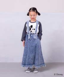 BIG FIELD | フリンジサスペンダーデニムスカート(90~150cm)(スカート)