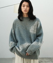 WYM LIDNM | MOHAIR BLEND JACQUARD SHAGGY KNIT(ニット/セーター)