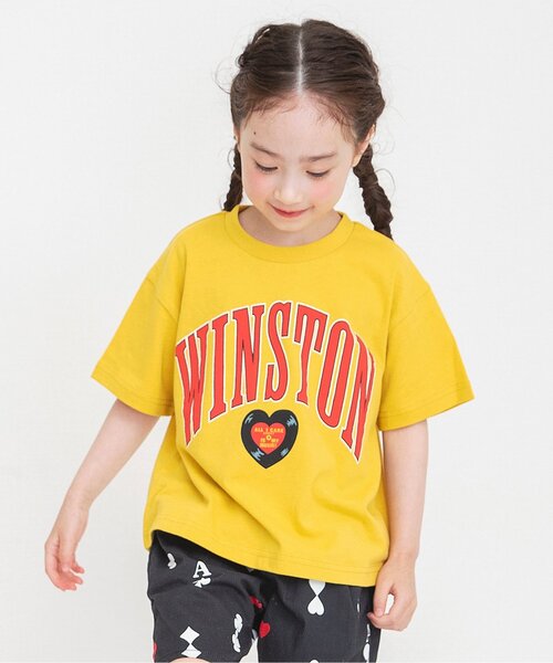 BREEZE(ブリーズ)の「グラフィックバリエーション半袖Tシャツ(Tシャツ/カットソー・キッズ・ブラック/アイボリー/サックスブルー/ピンク/レインボー/ライム/レッド/サーモンピンク/チャコール/キナリ/ミント/ネイビー/オレンジ/パープル/イエロー/ブルー/グレー/レモンイエロー/オフホワイト/ローズ・80/90/100/110/120/130/140/150)」の14枚目の写真