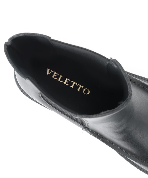 LE CERCLE par rope'(ルセルクルパーロペ)の「【VELETTO(ベレット)】厚底ショートブーツ(ブーツ・レディース・ブラック・36/37/38/39)」の2枚目の写真