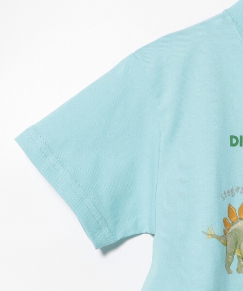 BEAMS mini(ビームスミニ)の「ダイナソー Tシャツ 2025SS(90~150cm)(Tシャツ/カットソー・キッズ・グリーン/ホワイト系その他5/サックスブルー・90/150/100/110/120/130/140)」の21枚目の写真