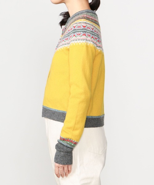 ERIBE(エリベ)の「【ERIBE】クルーネックショートカーディガン WOMEN(カーディガン/ボレロ・レディース・オレンジ系その他/イエロー系その他/ブルー系その他5/グリーン系その他・MEDIUM)」の22枚目の写真