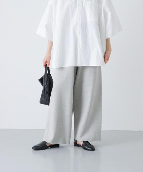かぐれ(カグレ)の「コットンカシミヤニットパンツ(その他パンツ・レディース・オートミール/ピンク/ブラック・FREE)」の1枚目の写真