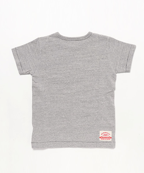 BOOFOOWOO(ブーフーウー)の「波乗りスヌーピー半袖Tee(Tシャツ/カットソー・キッズ・グレー/ナチュラル/ネイビー・150/140)」の4枚目の写真