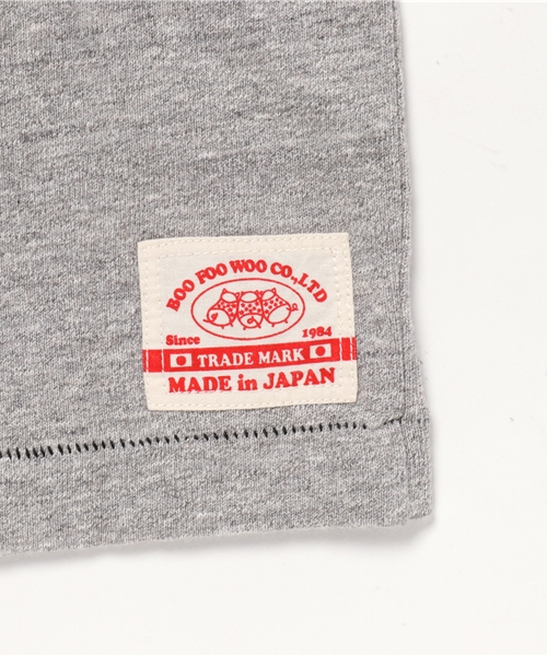 BOOFOOWOO(ブーフーウー)の「波乗りスヌーピー半袖Tee(Tシャツ/カットソー・キッズ・グレー/ナチュラル/ネイビー・150/140)」の8枚目の写真