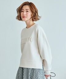 grove | フェミニン女子にもおすすめ♪ロゴ刺繍ダンボールプルオーバー(Tシャツ/カットソー)