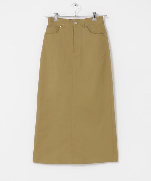 ITEMS URBANRESEARCH(アイテムズ アーバンリサーチ)の「『イージーケア』ストレッチチノスカート(楽着シリーズ)(スカート・レディース・ライトベージュ/ネイビー/キャメル・MEDIUM/SMALL)」の9枚目の写真