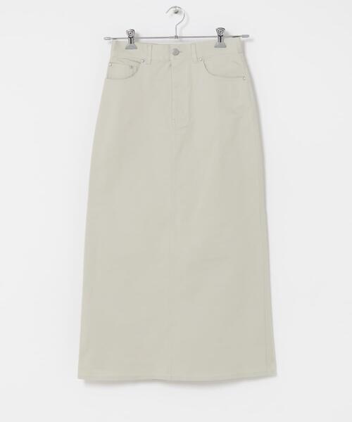ITEMS URBANRESEARCH(アイテムズ アーバンリサーチ)の「『イージーケア』ストレッチチノスカート(楽着シリーズ)(スカート・レディース・ライトベージュ/ネイビー/キャメル・MEDIUM/SMALL)」の16枚目の写真