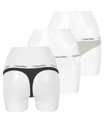【3枚セット】Calvin Klein Underwear カルバンクライン Tバック レディース アンダーウェア 女性 下着 ソング タンガ ショーツ 無地 ロゴ ボーダー