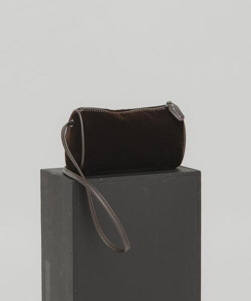 KBF(ケイビーエフ)の「ステッチデザインベロアミニBAG(ショルダーバッグ・レディース・ベージュ/ブラウン/ブラック・ONE)」の3枚目の写真