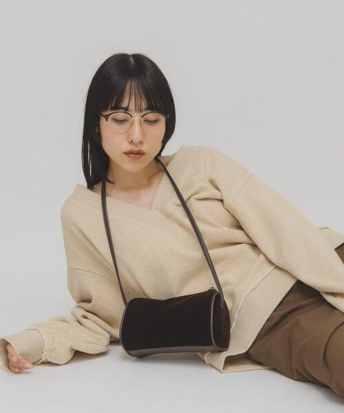 KBF(ケイビーエフ)の「ステッチデザインベロアミニBAG(ショルダーバッグ・レディース・ベージュ/ブラウン/ブラック・ONE)」の20枚目の写真