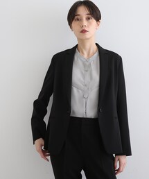 INDIVI | 【洗える/UVケア/エコ/日本製】ストレッチテーラードジャケット(スーツジャケット)