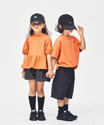 green label relaxing | 【スタメンシリーズ】パフスリーブ Tシャツ / キッズ 100cm-160cm(Tシャツ/カットソー)