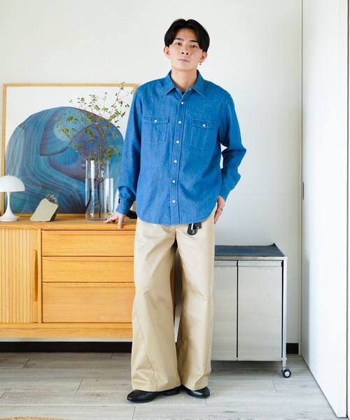ZOZOMARKET(ゾゾマーケット)の「ZOZOMARKET by idaka - ツイストワークチノパンツ(チノパンツ・メンズ・ベージュ・マルチサイズ)」の8枚目の写真