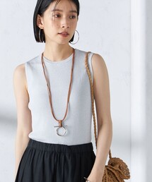SHIPS | 〈手洗い可能〉ラメ ノースリーブ ニット 24SS ◆(ニット/セーター)