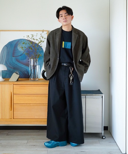 ZOZOMARKET(ゾゾマーケット)の「ZOZOMARKET by idaka - ツータックウルトラワイドチノ(チノパンツ・メンズ・ブラック・マルチサイズ)」の7枚目の写真
