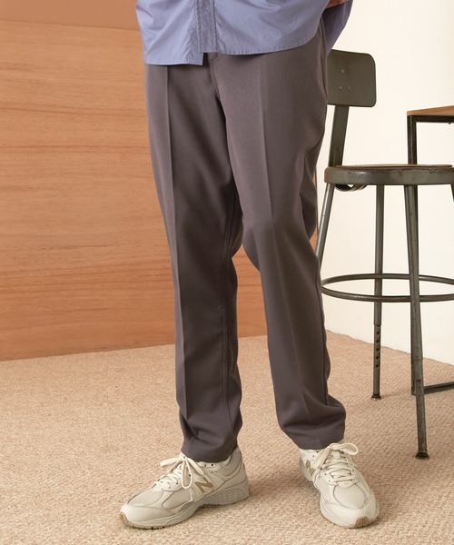 EMMA CLOTHES(エマクローズ)の「TRストレッチスリムテーパードスラックス EMMA CLOTHES(スラックス・メンズ・ブラック系その他/ブラック/ネイビー/ブラウン/チャコールグレー/ベージュ/グレー/ベージュ系その他/ブラウン系その他/ブラウン系その他3/グリーン系その他/ベージュ系その他3/ブルー系その他2/ブラウン系その他4/ダークブラウン/ブラウン系その他5/ブルー/スモークグレー/イエロー系その他/ダークパープル/サックスブルー/ライラック/ブラウン系その他6/アイボリー/グレイッシュブルー/イエロー・L/M/S/XL/XS)」の7枚目の写真