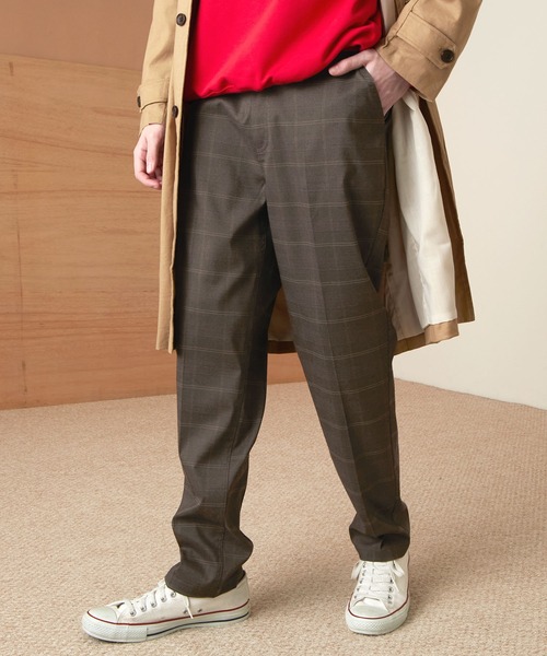 EMMA CLOTHES(エマクローズ)の「TRストレッチスリムテーパードスラックス EMMA CLOTHES(スラックス・メンズ・ブラック系その他/ブラック/ネイビー/ブラウン/チャコールグレー/ベージュ/グレー/ベージュ系その他/ブラウン系その他/ブラウン系その他3/グリーン系その他/ベージュ系その他3/ブルー系その他2/ブラウン系その他4/ダークブラウン/ブラウン系その他5/ブルー/スモークグレー/イエロー系その他/ダークパープル/サックスブルー/ライラック/ブラウン系その他6/アイボリー/グレイッシュブルー/イエロー・L/M/S/XL/XS)」の8枚目の写真
