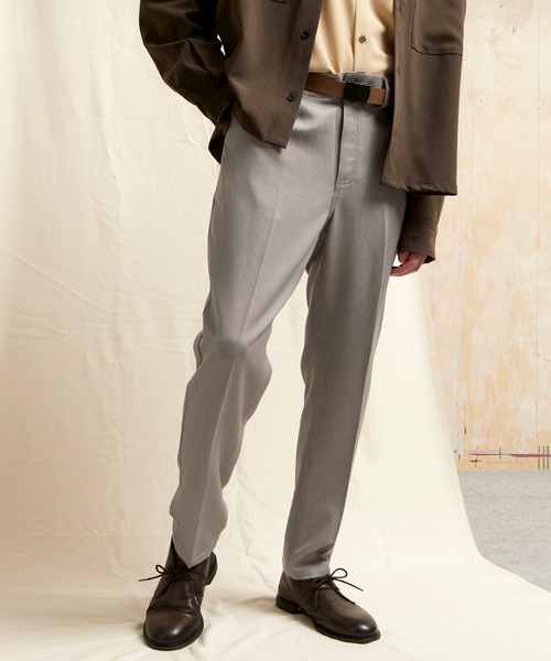 EMMA CLOTHES(エマクローズ)の「TRストレッチスリムテーパードスラックス EMMA CLOTHES(スラックス・メンズ・ブラック系その他/ブラック/ネイビー/ブラウン/チャコールグレー/ベージュ/グレー/ベージュ系その他/ブラウン系その他/ブラウン系その他3/グリーン系その他/ベージュ系その他3/ブルー系その他2/ブラウン系その他4/ダークブラウン/ブラウン系その他5/ブルー/スモークグレー/イエロー系その他/ダークパープル/サックスブルー/ライラック/ブラウン系その他6/アイボリー/グレイッシュブルー/イエロー・L/M/S/XL/XS)」の6枚目の写真