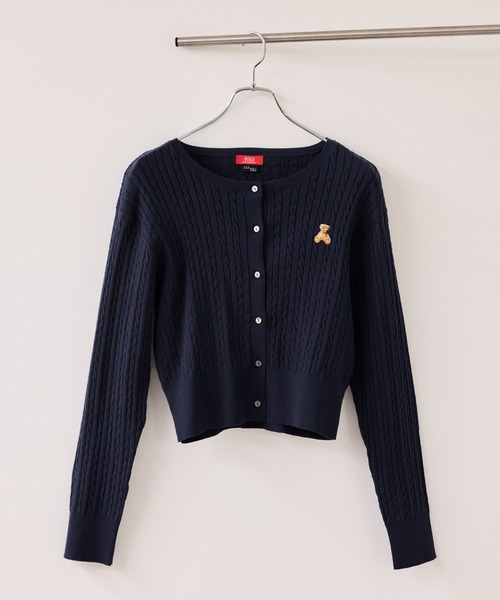 POLO BCS(ポロ ビーシーエス)の「【POLO BCS】VIS別注ミニケーブルノーカラーカーディガン(カーディガン/ボレロ・レディース・イエロー/ホワイト/ネイビー/ブラック・FREE)」の20枚目の写真
