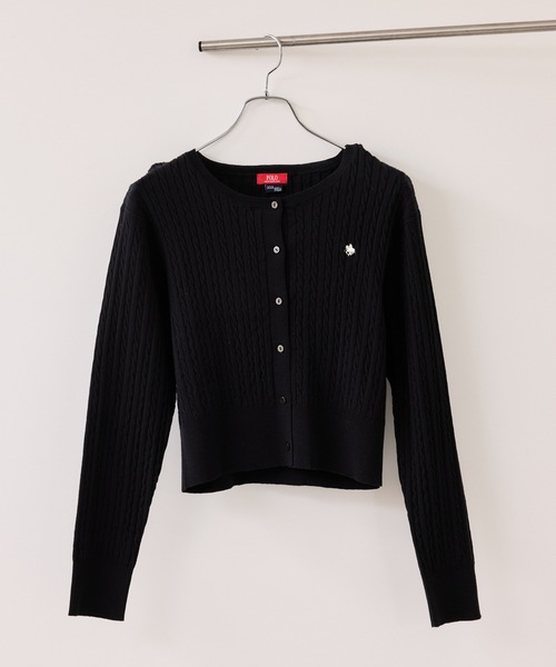 POLO BCS(ポロ ビーシーエス)の「【POLO BCS】VIS別注ミニケーブルノーカラーカーディガン(カーディガン/ボレロ・レディース・イエロー/ホワイト/ネイビー/ブラック・FREE)」の22枚目の写真